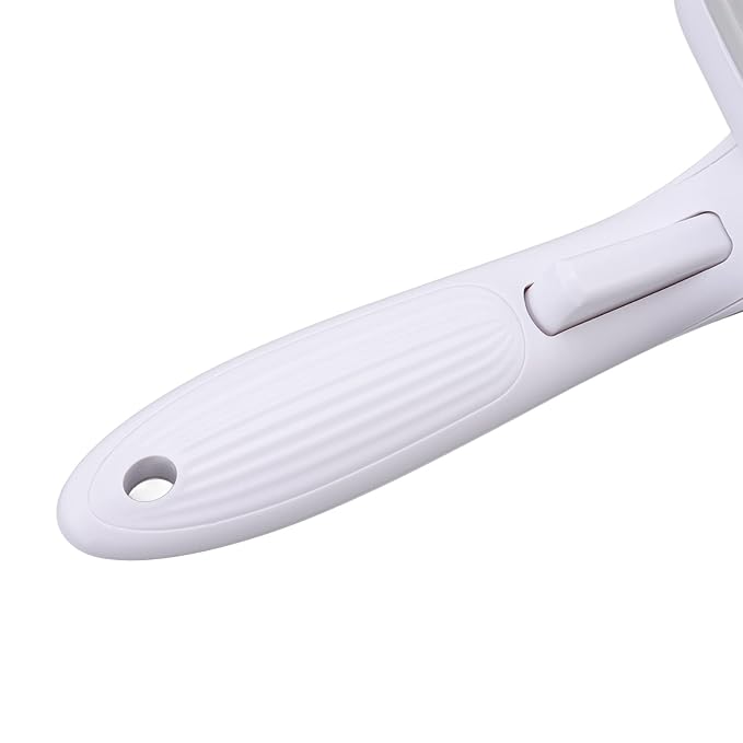 Cat Brush For Shedding, De Shedding Brush Dog Hair Dogs Cats Grooming Tool Self Cleaning Slicker Hair For Rabbit Massage Removes Loose Undercoat (Steel Wire Rubber Head Gray)