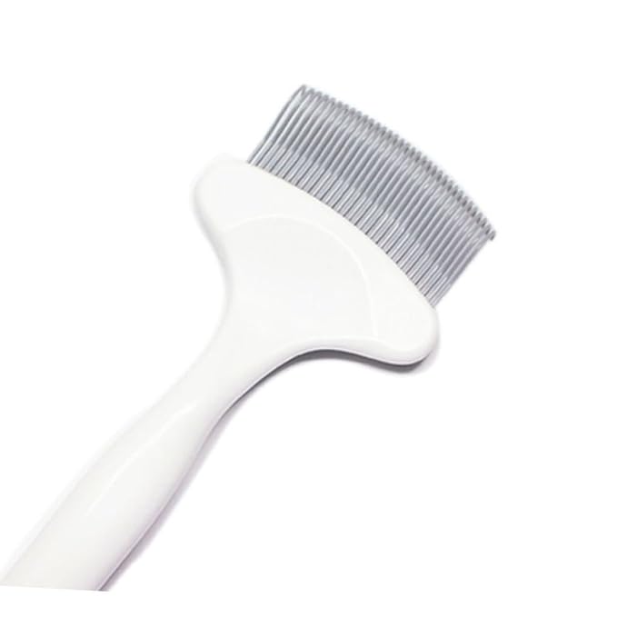 Happyyami Practical Material Cat Grooming Comb Dander Remover for Long Haired Cats Pet Brush Parting Comb