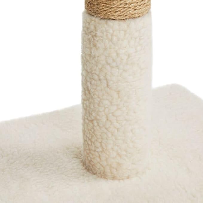 EveryYay by Petco Essentials Scratchin' The Surface Post with Scratcher Cat Toy, Cream, 26"