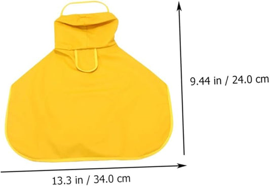 Uonlytech Waterproof Dog Raincoat Hooded Pet Rain Jacket Pu Leather Medium Outdoor Dog Rainwear for Pet Supplies