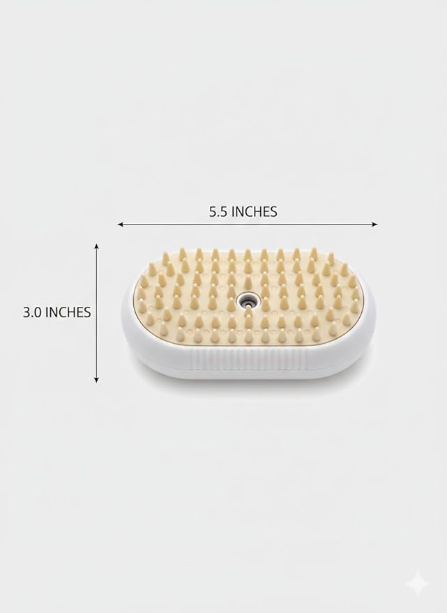 Electric Cat Massage Comb with Spray Function – Rechargeable Cat Grooming Brush for Shedding Control