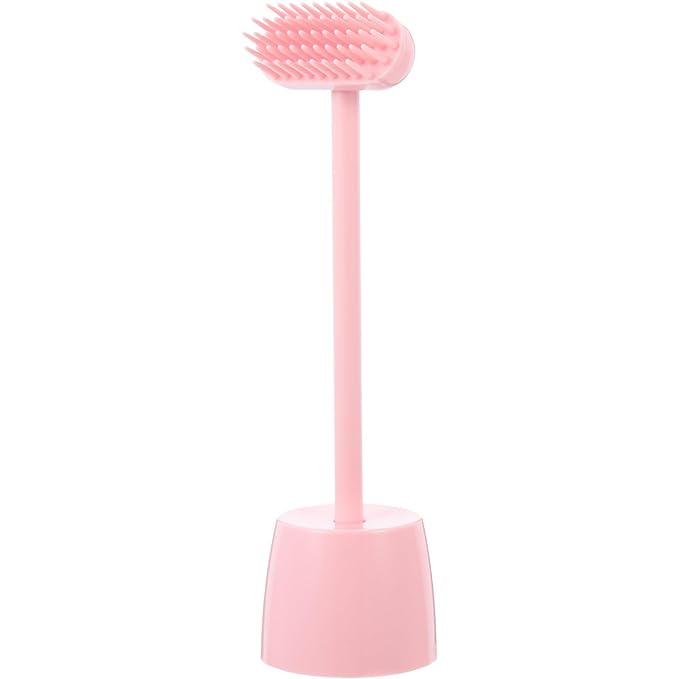 YARNOW Compact Light Pink Cat Hair Grooming Brush and Massage Scratching Tool Pet Cleaning Brush for Indoor Cats Hair Removal and Itch Relief 1pcs