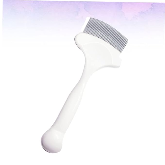 Cat Hair Comb Grooming Tool with Elastic Pins for Cleaning Easily Removes Tangles Knots and Loose Hair for Cat Grooming White
