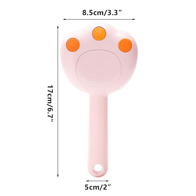 Cat Steam Brush,Cat's Paw Modeling Pet Steam Groomer Comb Built-in Misting Spray for Pets Cats Dogs Shedding Haired Grooming