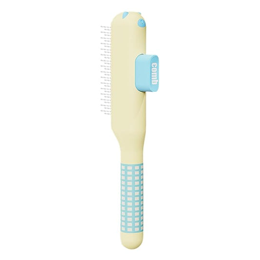 Cat Combs - Self-Cleaning Non-Slip Brush Supplies with Metal Teeth,Cat Hair Comb - for Dog Puppy Animals Indoor Home Shedding
