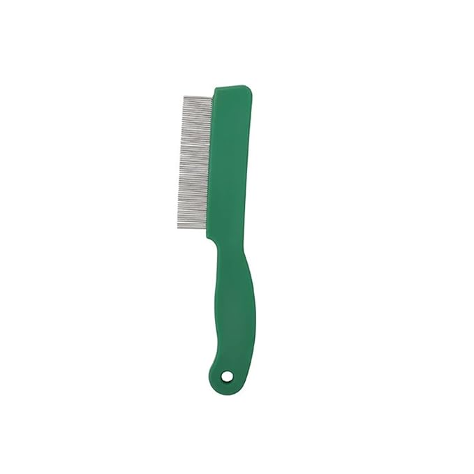 Cat Comb Stainless Steel Pet Hair Remover Wooden Handle Cat Hair Comb Pet Grooming Massage Dog Brush Pets Supplies(Green A)