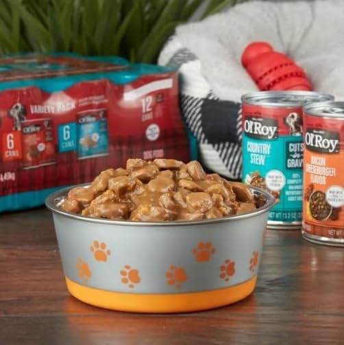 Ol's~Roys Cuts in Gravy Wet Dog Food Variety Pack, Tender Morsels Filet Mignon Flavor and Tender Morsels Grilled Chicken Flavor, 3.5 Oz ~ 8 Count ~ (2 Pack)