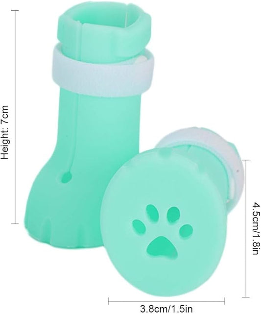 Cat Feet Covers, 4Pcs Set Cat Anti Scratch Shoes Boots Cover Bath Cat Nails Protector