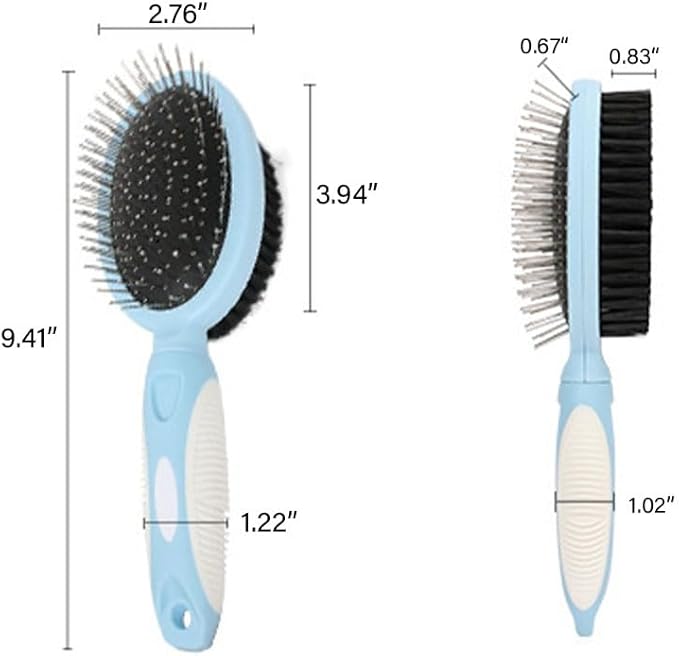 Dog Cat Comb Double-Sided Steel Needle Combs Pet Grooming Combs Brush for Short Long Hair Dematting Comb Pet Supplies Dematting Tools - Pink