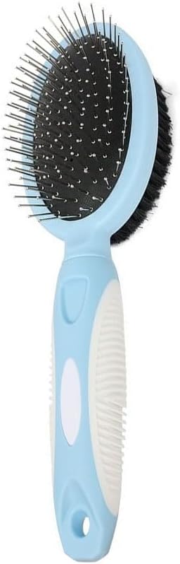 Dog Cat Comb Double-Sided Steel Needle Combs Pet Grooming Combs Brush for Short Long Hair Dematting Comb Pet Supplies Dematting Tools - Blue