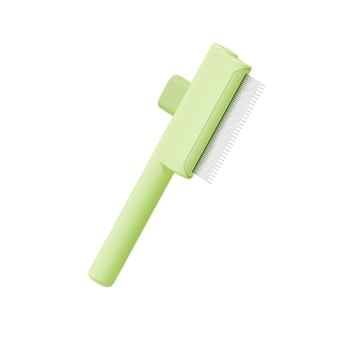 Advanced Pet Deshedding Comb with Massage Tip Quick Releases Button Cats Grooming Brush for Hair Removal Furs Detangling Cats Grooming Tool