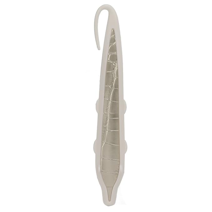 ZJchao Cat Grooming Brush for Short Haired Dogs & Pet Groomer Massage Comb, Dog Brush with Simulated Tongue Design for Daily Hair Care (White Gold)