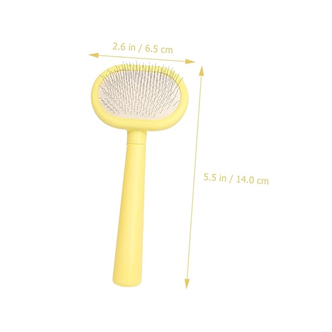 VANZACK Cat Hair Cleaning Comb Comfortable Grip Plastic Grooming Brush for Cats Massage Effect Comb for Pet Hair Removal Promotes for Cat Grooming and Bonding