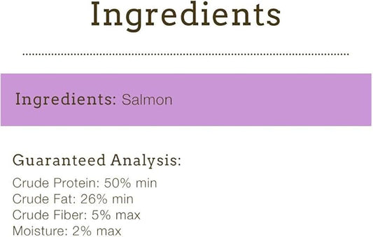 Herbsmith Sassy Cat Treats Real Fish - Freeze Dried Salmon Treats - All Natural Treats for Cats - Limited Ingredient Cat Treat - 1.25oz.