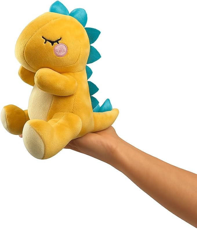 NANDOG My BFF Mite The Dino Plush Dog Toy – Soft Squeaky Pet-Only Toys for Dogs & Cats – Durable, Cuddly & Adorable Pet Companions for Playtime, Fetch & Snuggles
