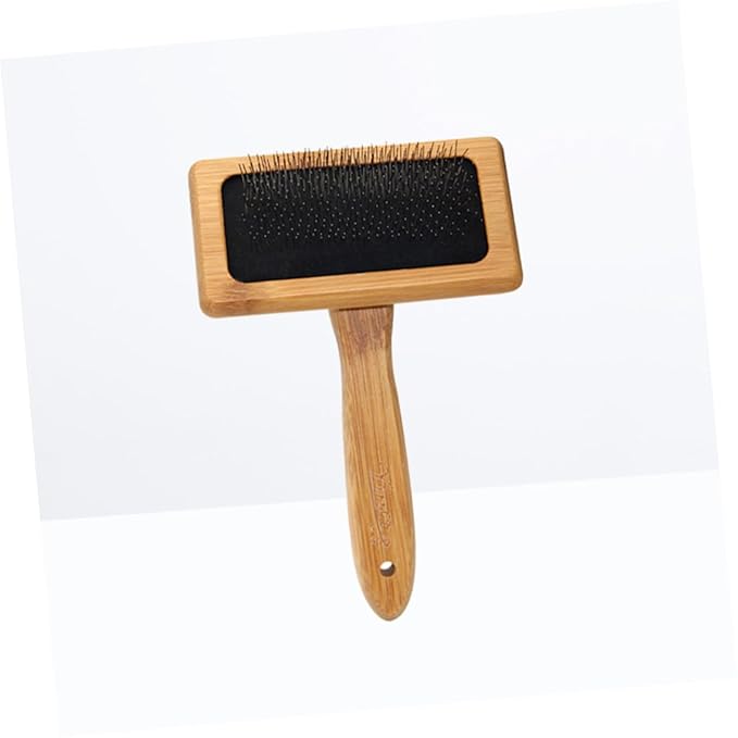 KESYOO Bamboo Needle Comb Dog Grooming Supplies Pet Hair Comb Ergonomic Grip Brush