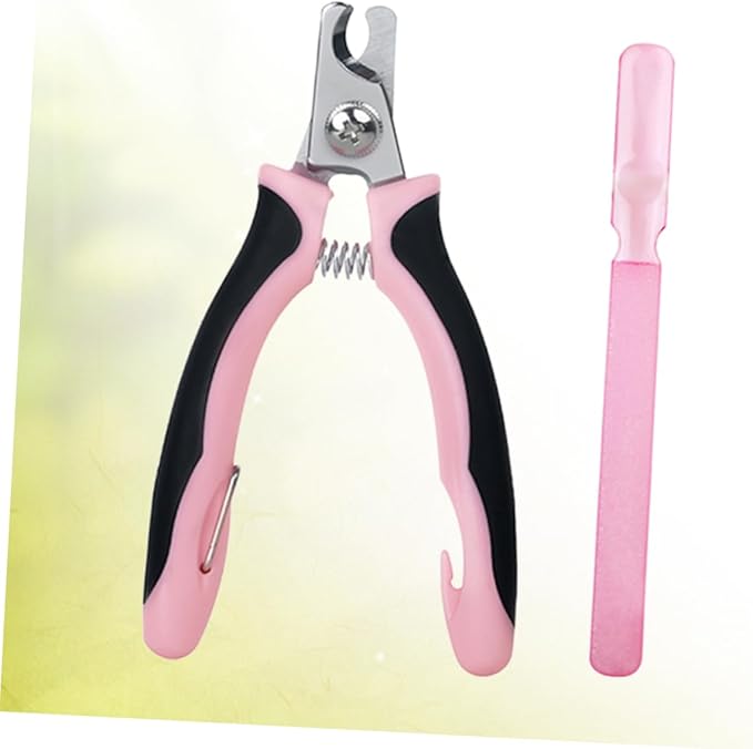 Sosoport 1pc Pet Nail Clipper Nail File Portable Alloy for Dog and Cat Grooming Comfortable Grip and Cutting Edge