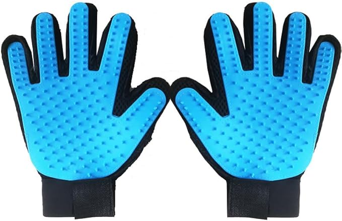 Pet Grooming, Hair Removal, Floating Hair Massage, cat and Dog Grooming Gloves, Adjustable Beauty Gloves, Double-Sided Care