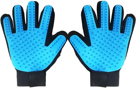 Pet Grooming, Hair Removal, Floating Hair Massage, cat and Dog Grooming Gloves, Adjustable Beauty Gloves, Double-Sided Care