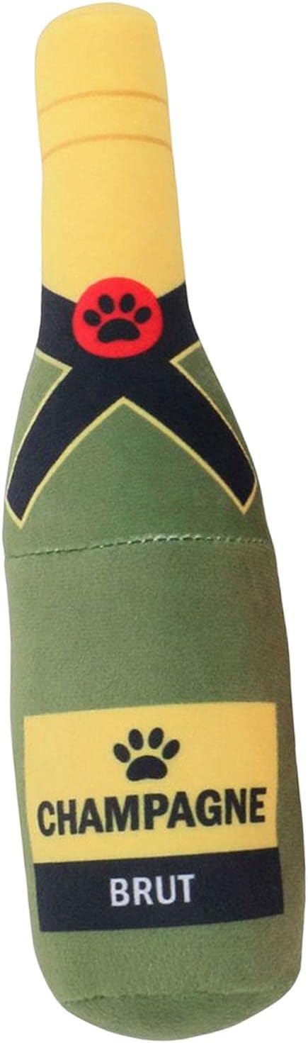 Printed Dog Toy Bottle Squeaky Bite Resistant Teasing Toy Pet Supplies for Training Medium Dogs Small Dogs Puppy Birthday, Green
