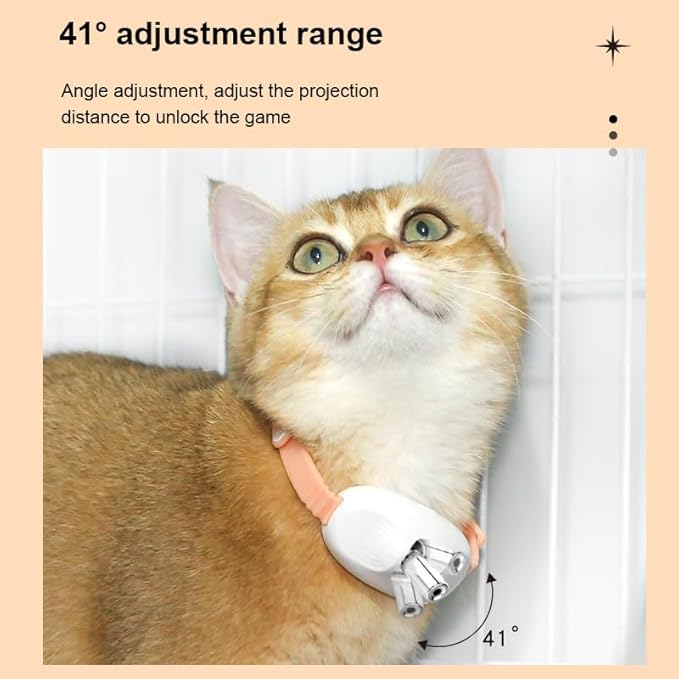 Generic Automatic Cat Laser Toys - Interactive Cat Toys with LED Light, Wearable Electronic Collar for Kitten, USB Rechargeable
