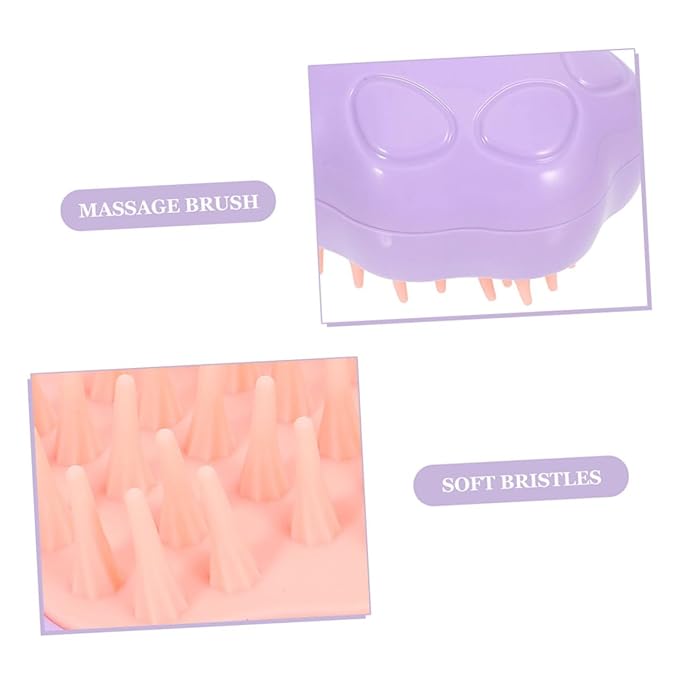 SUPVOX 2pcs Pet Hair Steaming Brush Multi-function Cat Dog Bathing Tool Portable Massage Brush for Gentle Grooming and Spa