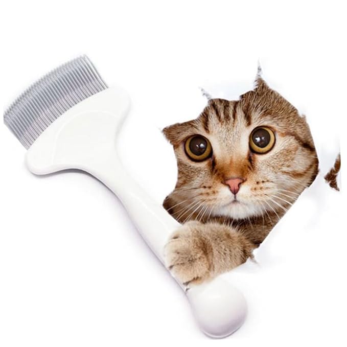 UPKOCH Durable Cat Grooming Comb Elastic Pin Design for Hair Removal Grooming Tool Comfortable Massaging Effect for Cats and Pet Care
