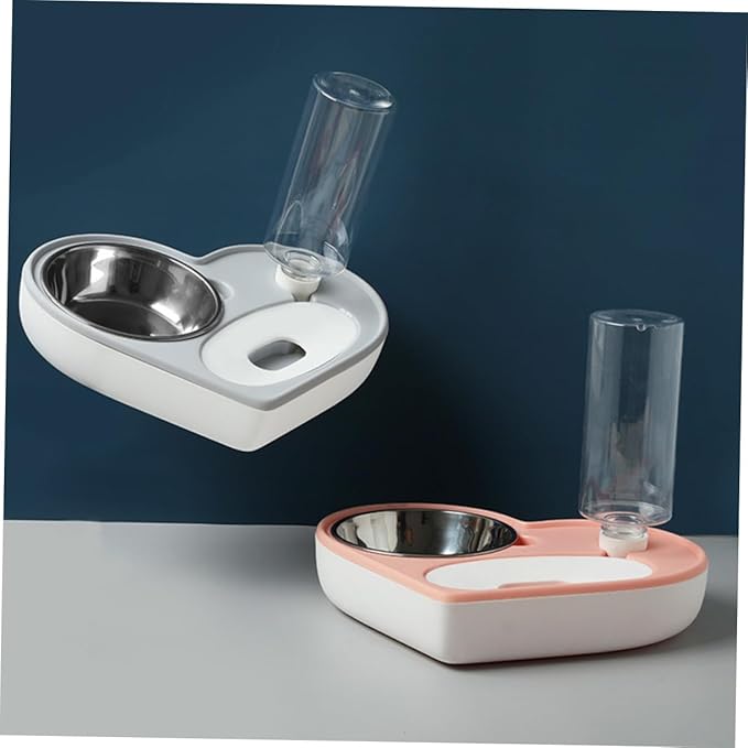 Pet Water Feeder Auto Dog Cat Bowl Heart Shape Material Safe Cat Dog Drinking Fountain