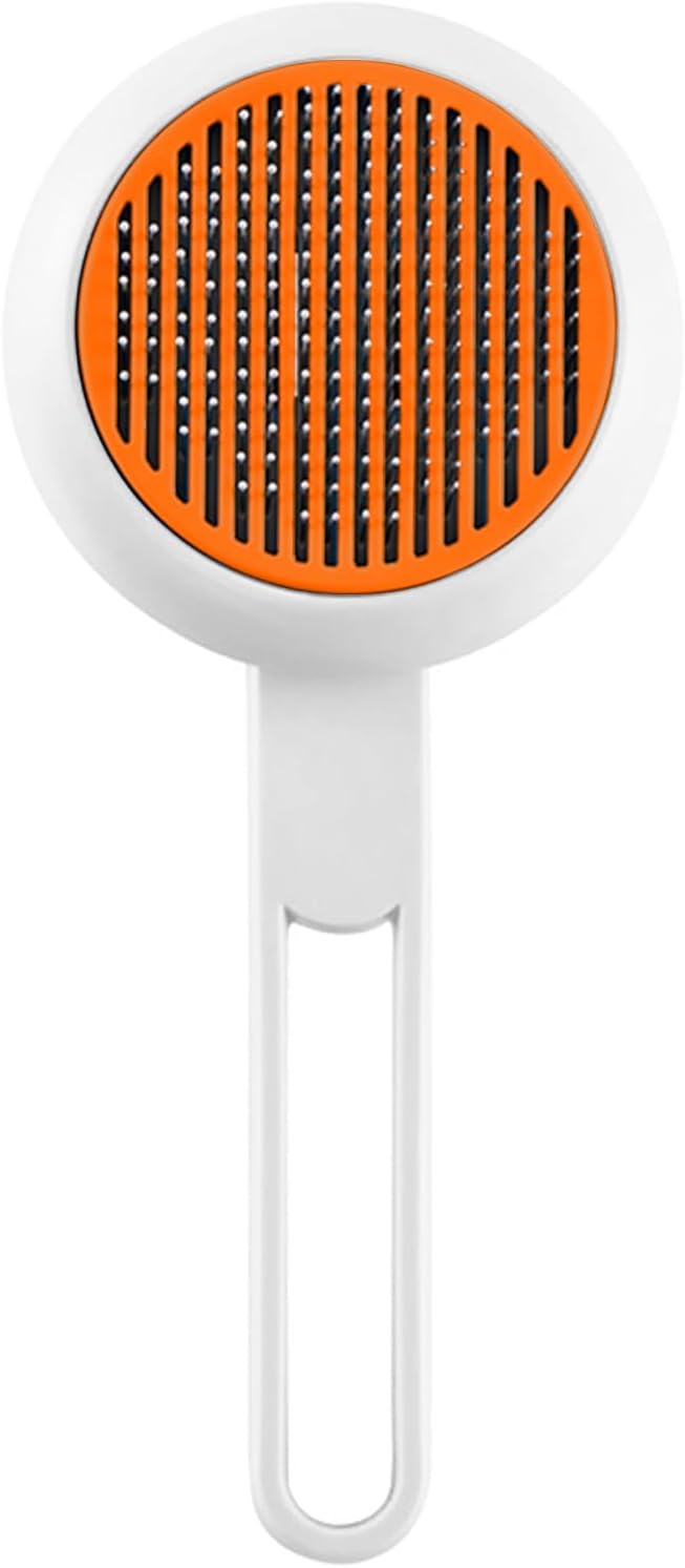 Cat Brush with Release Button, Pet Grooming Brushes for Shedding, Suitable for Long and Short Haired Cats and Dogs, Easy to Remove Removes Loose Undercoat
