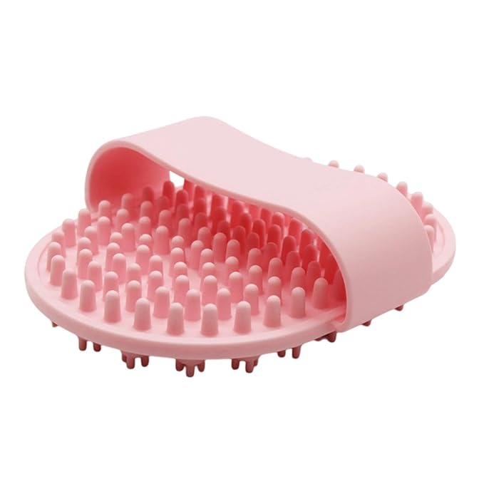 Dog Bath Brush | Massage Pet Grooming Supplies - Dog Scrubber - for Long Short Haired Puppy Cats Kitten Care
