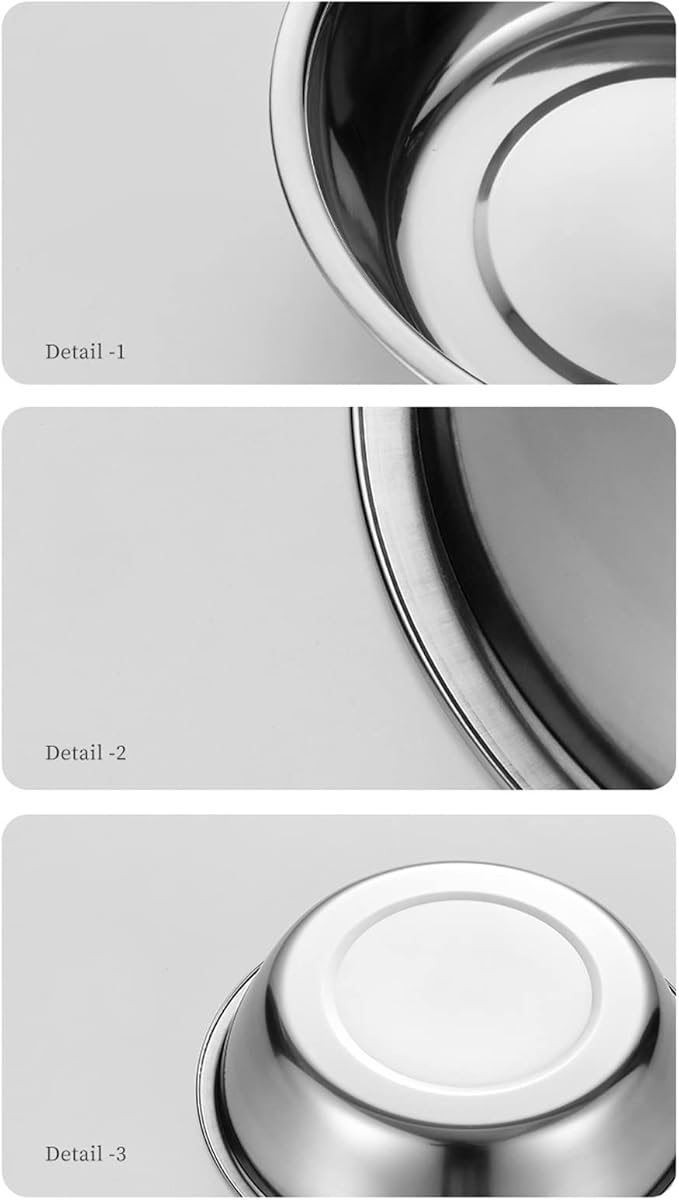 Stainless Steel Pet Dog Bowl Feeder Skidproof Anti-Slip Shape Bowls Food Accessories Pet Supplies Bowl Bowls Large Capacity
