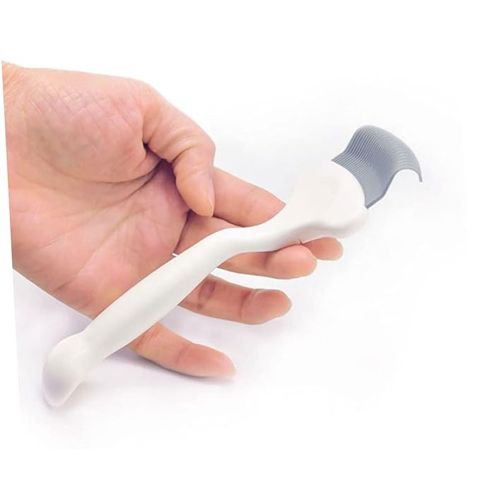 Milisten Cat Grooming Comb Elastic Pin Pet Hair Knot Cleaning Tool for Cats Easily Eliminates Tangles and Dander Material White