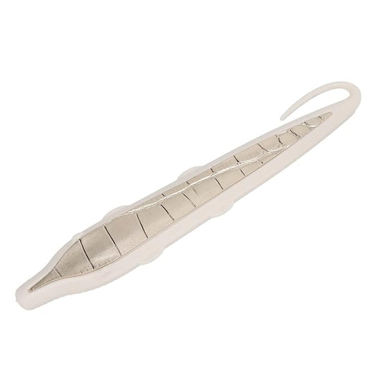ZJchao Cat Grooming Brush for Short Haired Dogs & Pet Groomer Massage Comb, Dog Brush with Simulated Tongue Design for Daily Hair Care (White Gold)