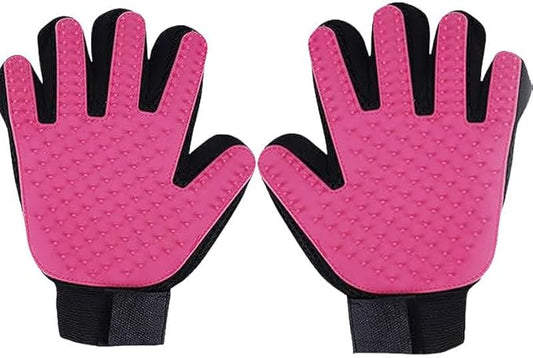 Pet Grooming, Hair Removal, Floating Hair Massage, cat and Dog Grooming Gloves, Adjustable Beauty Gloves, Double-Sided Care