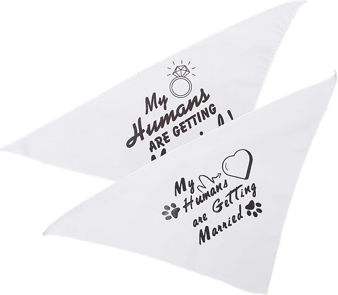 Happyyami Pet Bandana Triangle Scarf 2pcs Dog Bandanas Pet Accessories Soft Cotton Saliva Towel for Small Dogs and Puppies Birthday Party Supplies