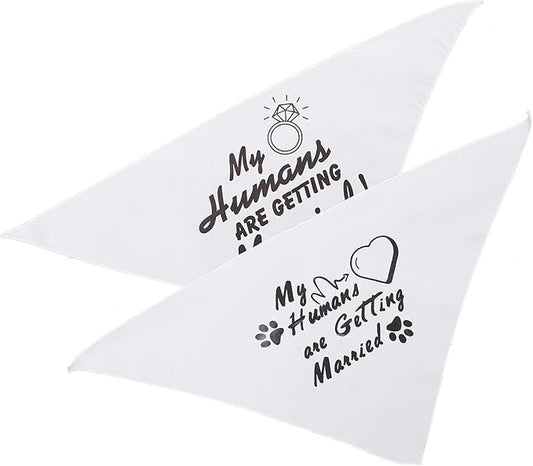 Happyyami Pet Bandana Triangle Scarf 2pcs Dog Bandanas Pet Accessories Soft Cotton Saliva Towel for Small Dogs and Puppies Birthday Party Supplies