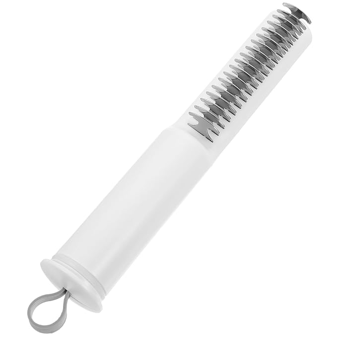Mikikit Dematting PET Comb for Dogs Cats Detangling Grooming Brush for Shedding PET Hair Removal Tool Soft Grip Handle