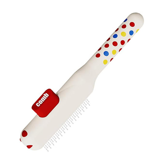 Cat Comb - Self-Cleaning Non-Slip Brushes with Metal Teeth | Cat Hair Comb,for Dog Puppy Animals Indoor Home Shedding