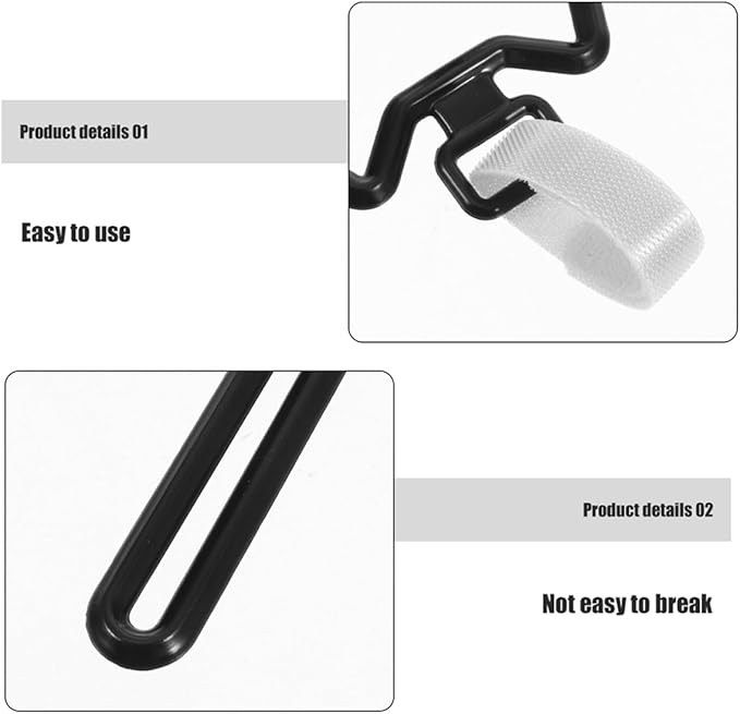 Dog Poop Bag Holder for Leash with Clip 2pcs Waste Bag Carrier for Pet Supplies Hands-free Dog Walking Accessory in Deep Black and Cats