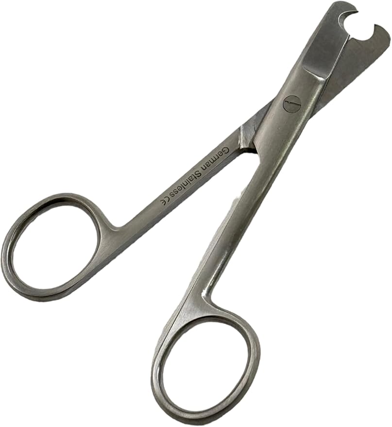 Dog and Cat Nail Cutters Scissors Style German Stainless Steel - For Small Animals, Cats, Dogs, Birds - Grooming Essentials (4.5")