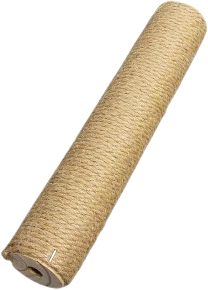 UPKOCH Cat Scratching Post Jute Rope Scratch Pole 9cm X 30cm Solid Wood Sturdy Cat Claw Scratcher Indoor Floor Accessory