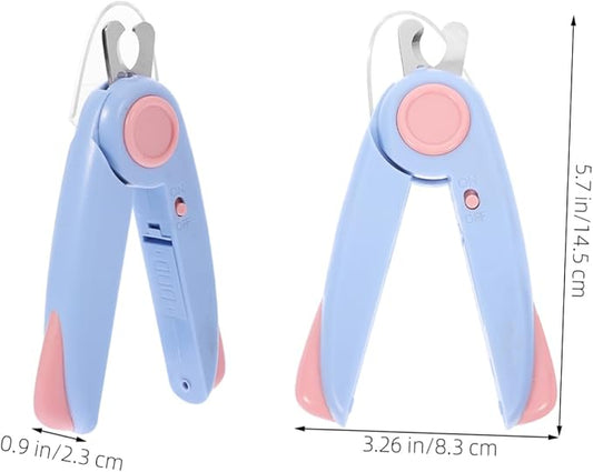 VANZACK Pet Nail Clippers with Led Light for Accurate Trimming Dog Cat Nail Care Tool for Grooming of Pets with Line Visibility