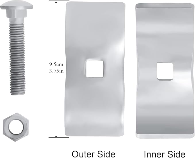 20 Sets Dog Kennel Panel Clamps Chain Link Fence Clamps 1-3/8’’ Fence Parts Temporary Dog Kennel Clamps Galvanized Fence Ties for 32mm Pipe Panel Frames