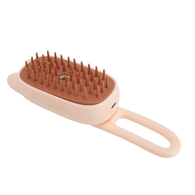 aqxreight Cat Mist Brush Multifunctional One Click Spray Shedding Bath Brush Pet Steam for Cats Dogs Grooming Supplies Pink It Must Problems Tool Pet Knots Mist Knots Solve (Beige)