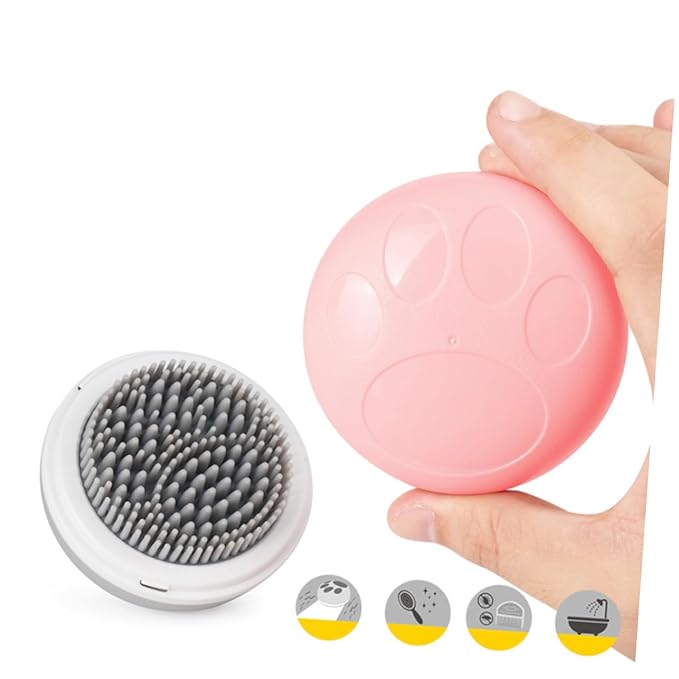 SUPVOX Pet Massage Comb Multifunctional Grooming and Bathing Tool for Dogs and Cats Hair Removal and Detangling Brush Skin-friendly Pet Cleaning