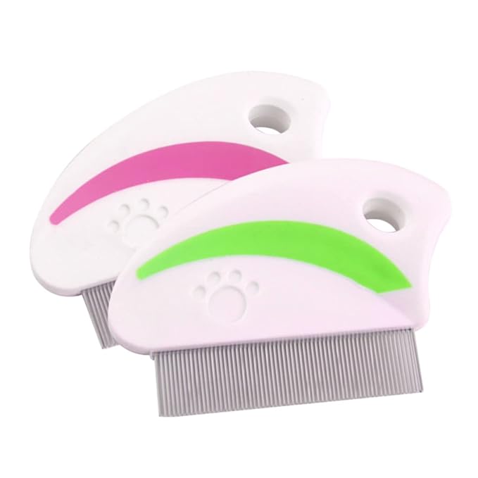 SUPVOX 4pcs Pet Removal Comb Flea Comb for Cats Cat Grooming Brush Pet Dust Remover Random Style