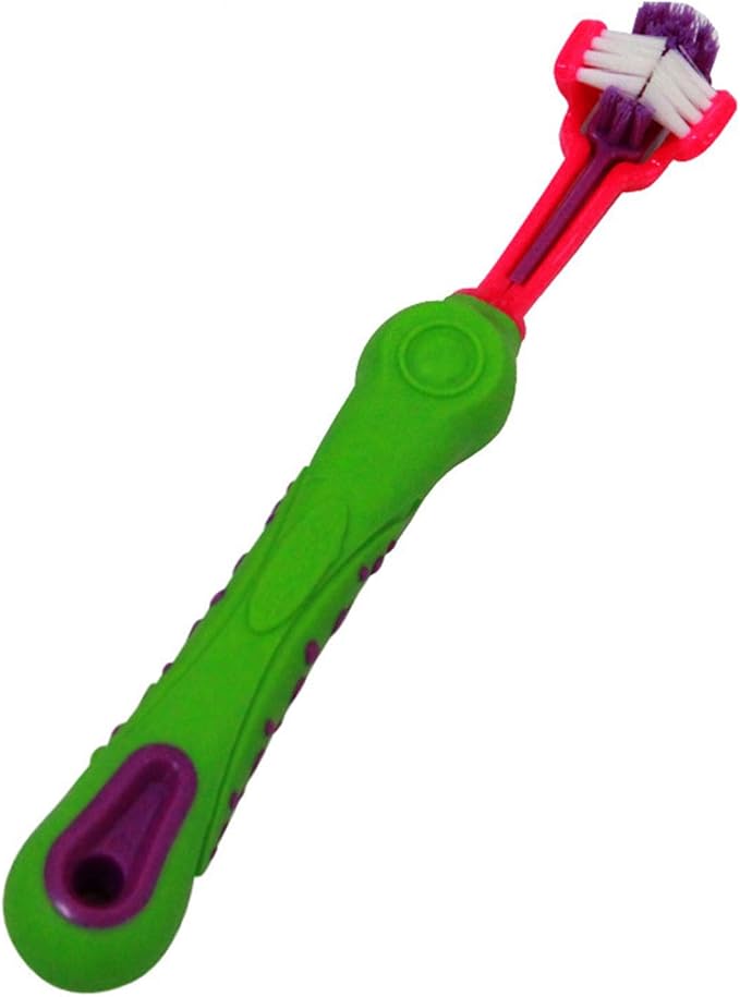 aqxreight 3 Sided Pet Toothbrush Multi Angle Dog Cat Toothbrush Pet Supplies for Oral Thoroughly Clean Pre 3 Sided Toothbrush3 Dog ToothbrushPet ToothbrushDog ToothbrushDog and (Green) (Green)