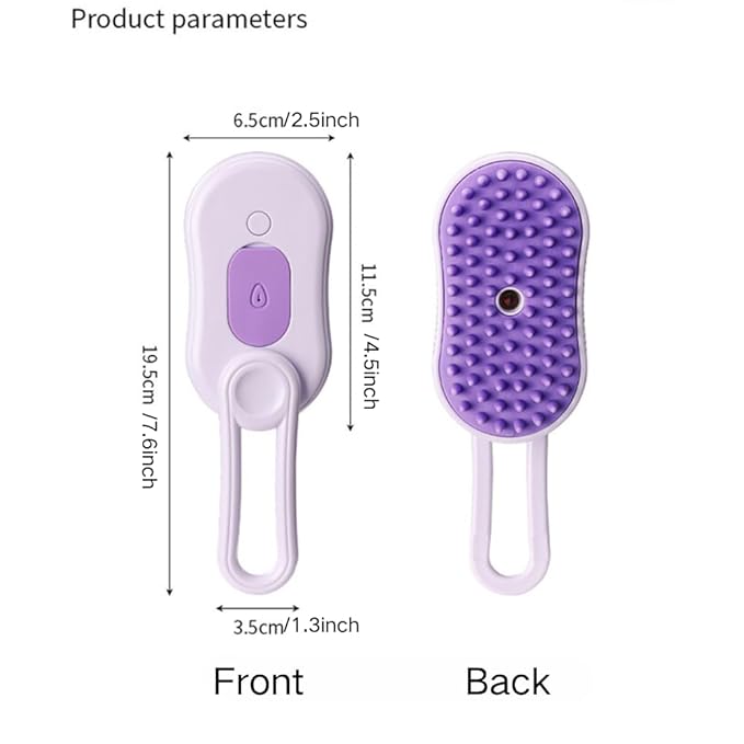 Cat Steam Brush, Cat Spray Comb, Pet Massage Shedding Brush, Rechargeable Silicone Steam Hair Brush, Multi-functional Cat And Dog Hair Brush,Cat Hair Steam Brush