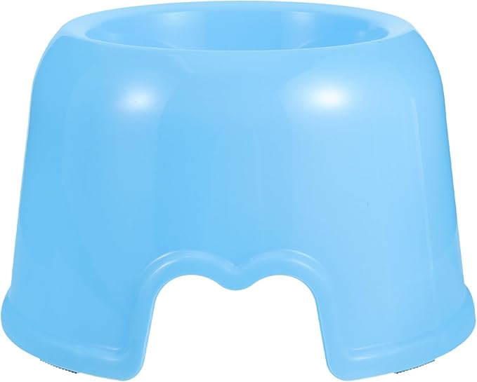 Toddmomy Dog Food Bowl Plastic Pet Feeding Bowl Travel Portable Water Dish for Dogs and Cats Blue Candy Color Sturdy Puppy Feeding Supplies
