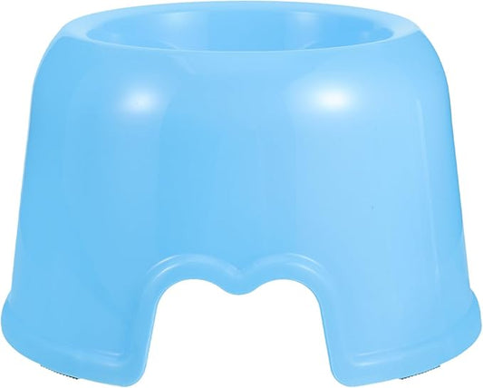 Toddmomy Dog Food Bowl Plastic Pet Feeding Bowl Travel Portable Water Dish for Dogs and Cats Blue Candy Color Sturdy Puppy Feeding Supplies